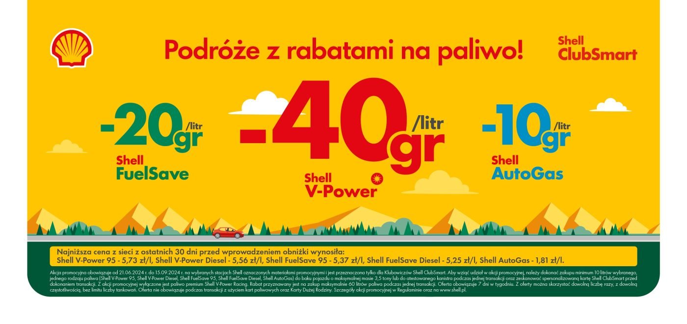 Shell promocja paliwo wakacje 2024