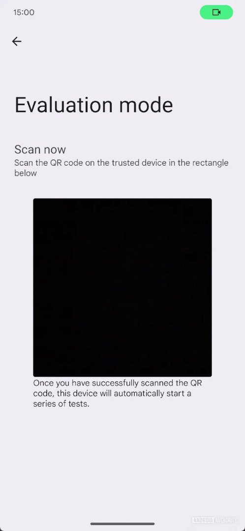 Android 15 diagnostyka screen