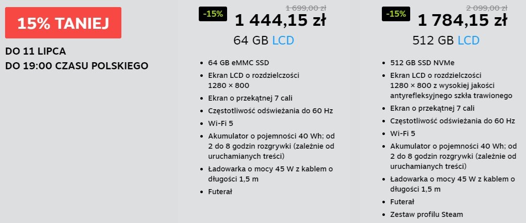 cena steam deck cena promocja fot. tabletowo.pl