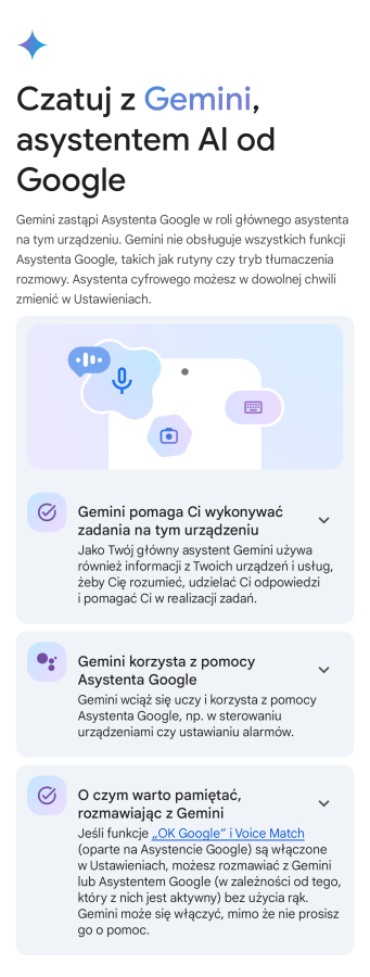 Aplikacja Google Gemini