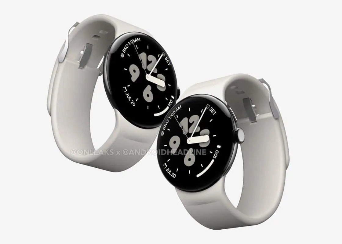 smartwatch Google Pixel Watch 3 XL render