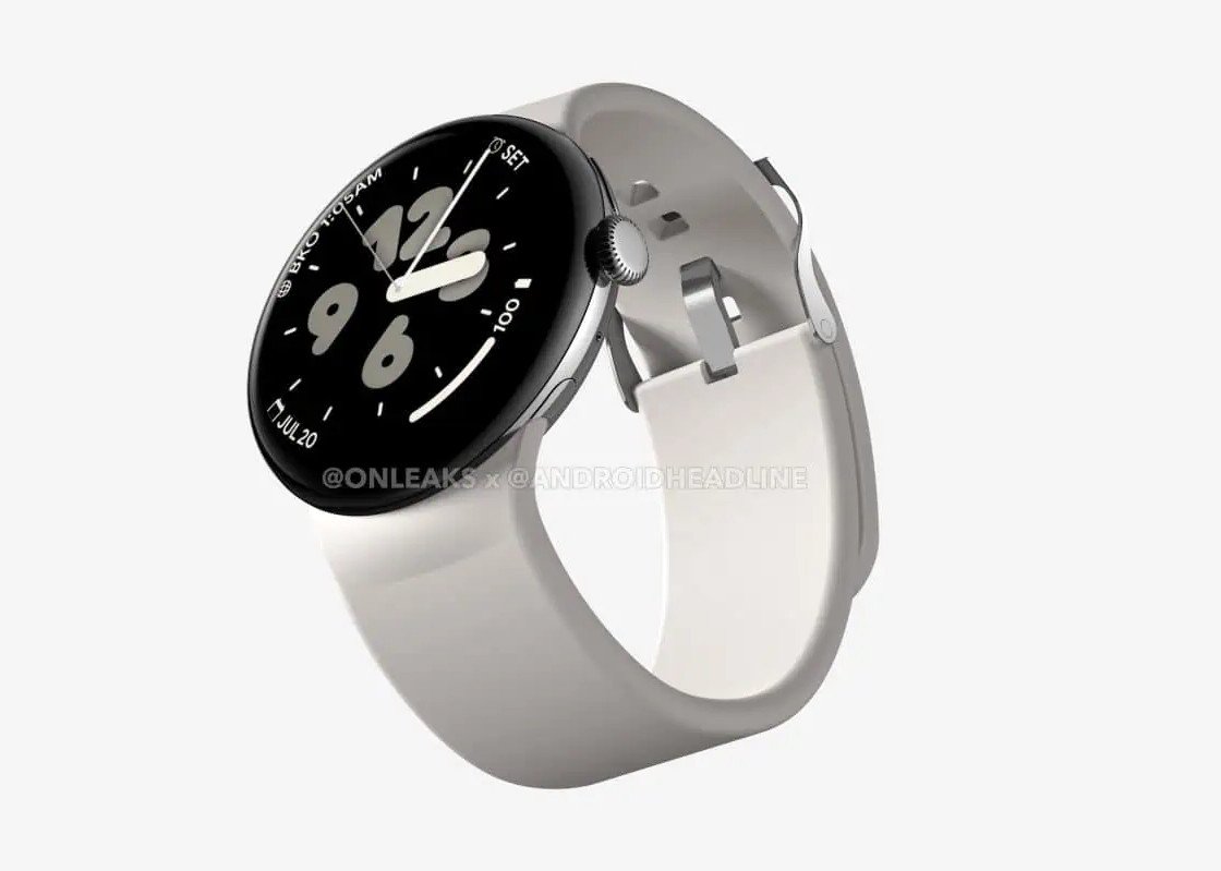 smartwatch Google Pixel Watch 3 XL render