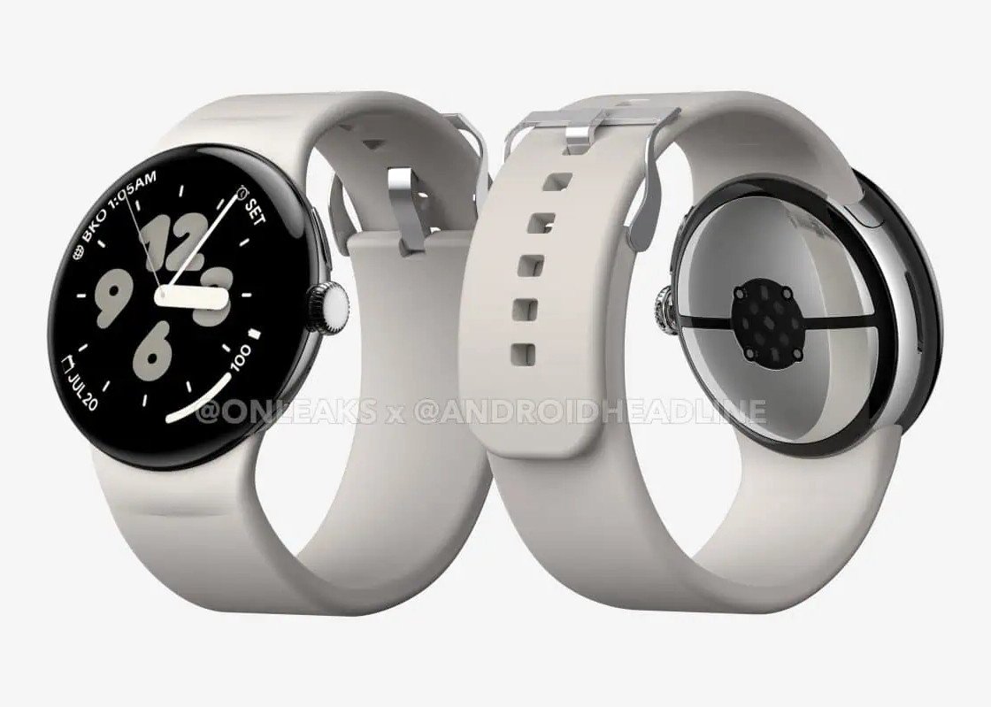 smartwatch Google Pixel Watch 3 XL render