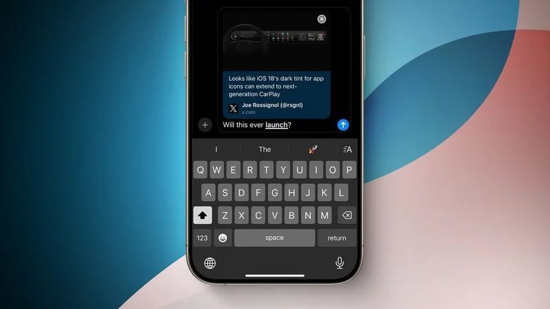 Aplikacja Wiadomości iOS 18