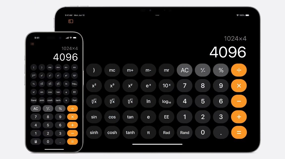 Kalkulator w iPadOS 18