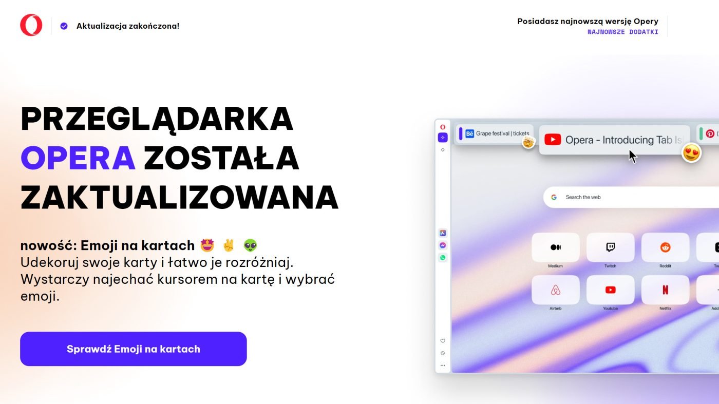Opera Tab Emoji