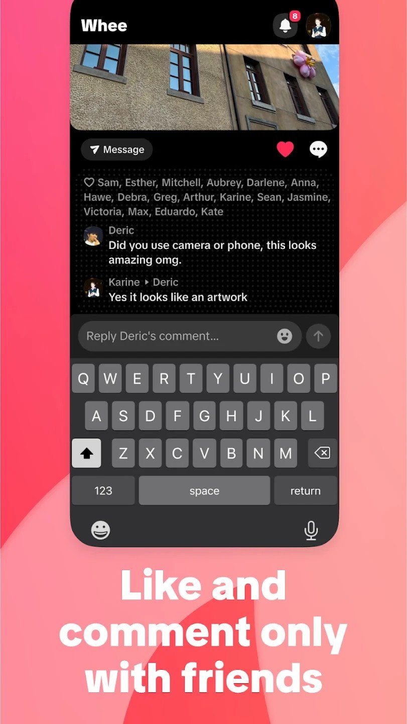 aplikacja Whee screen