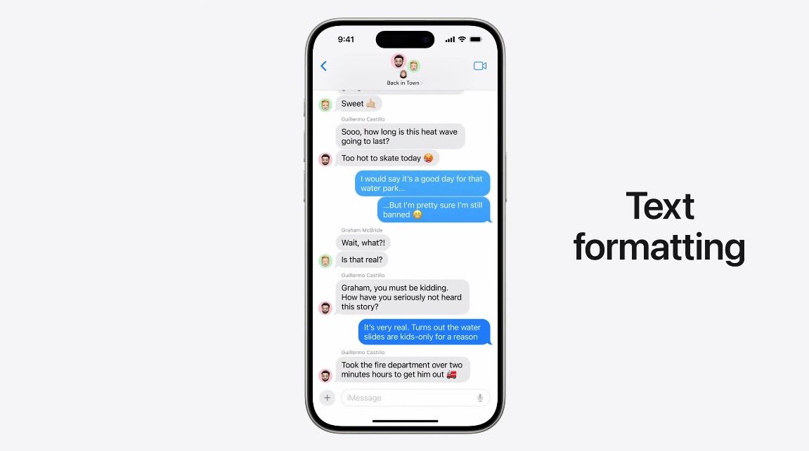 iMessage iOS 18