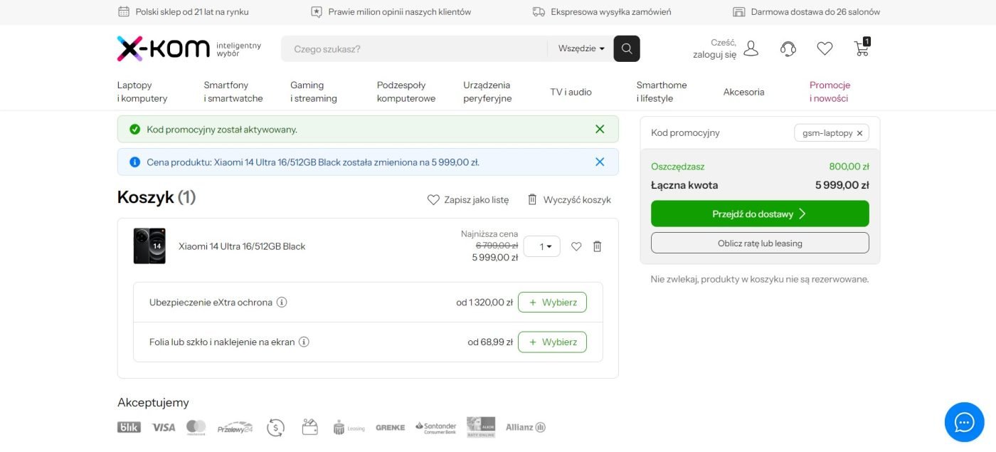 xiaomi 14 ultra promocja x-kom