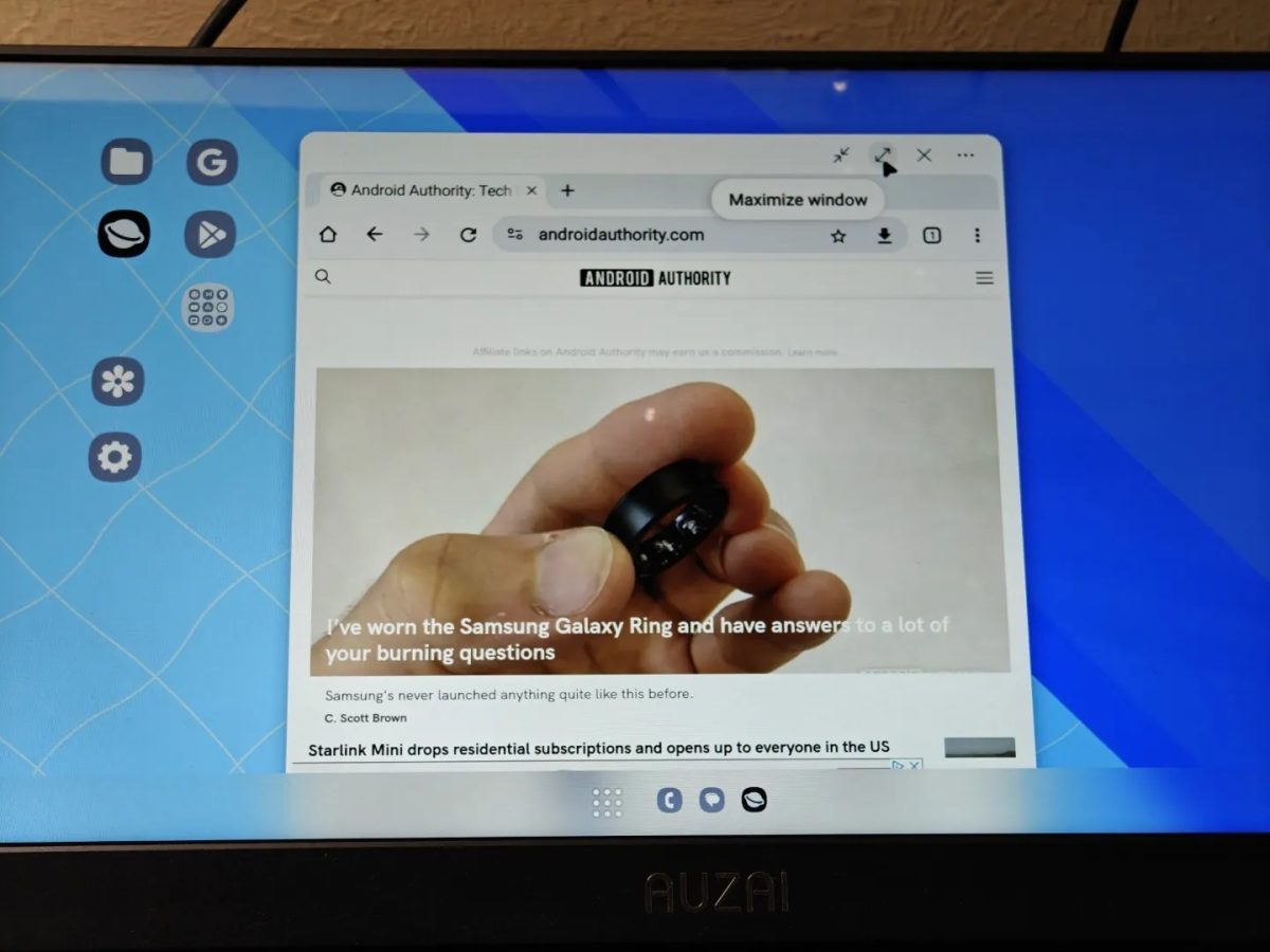 Samsung Galaxy Z Flip 6 dekstop mode