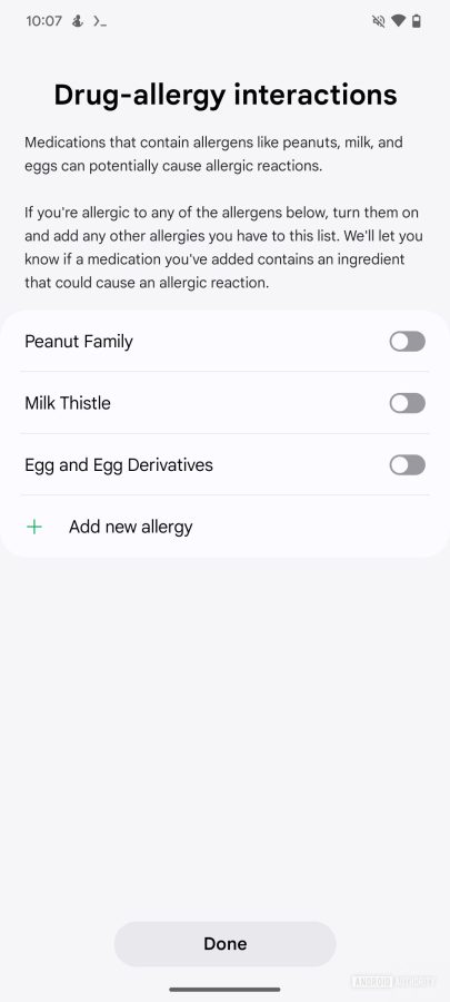 aplikacja samsung health informacje na temat leków