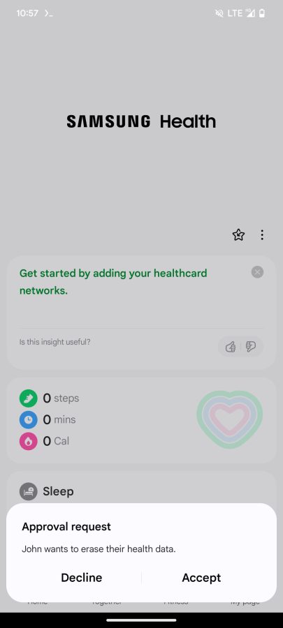 aplikacja samsung health udostępnianie danych zdrowotnych