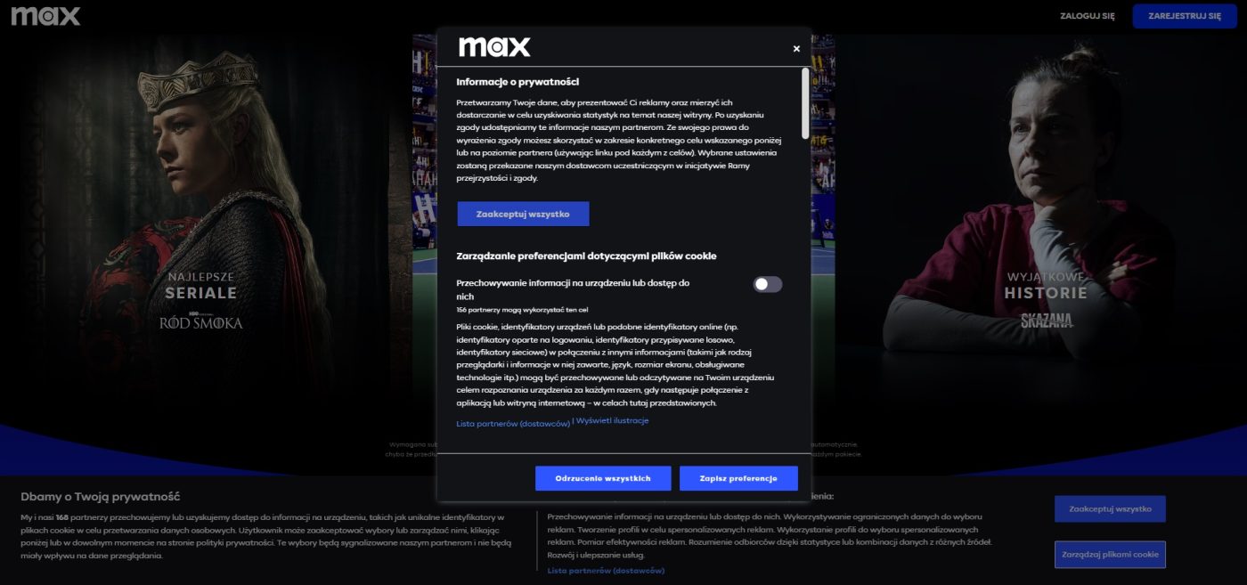 hbo max dark patterns fot. tabletowo.pl