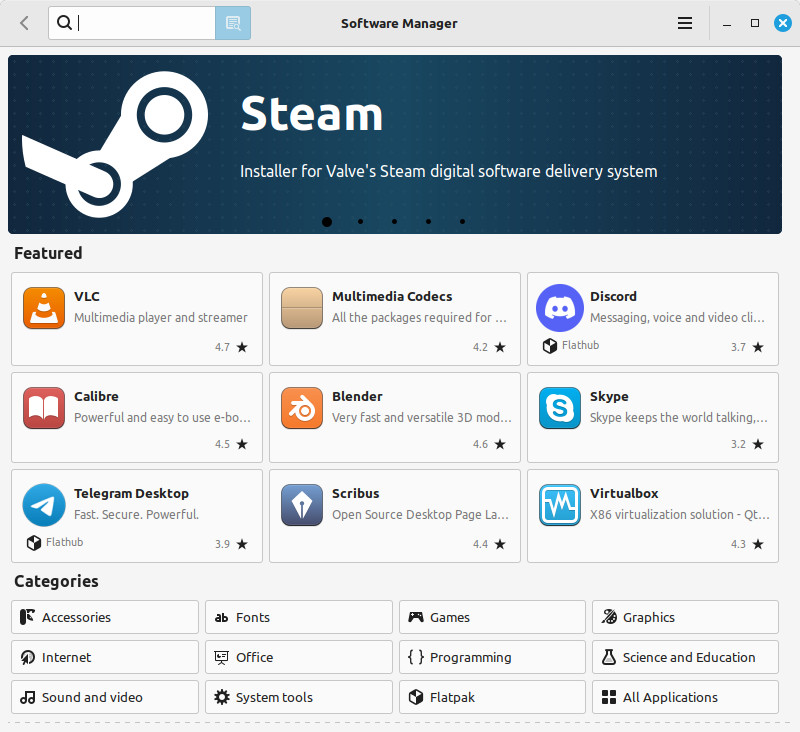 Menedżer Oprogramowania w Linux Mint 22