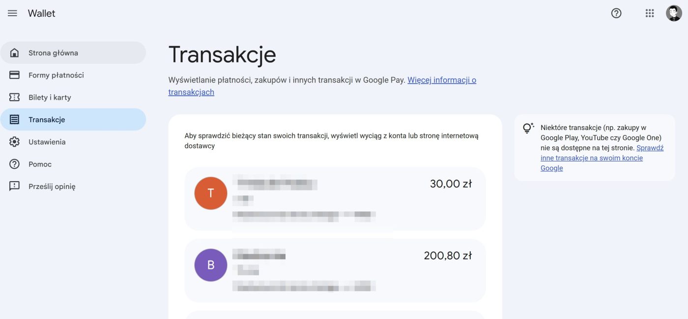 portfel google w przeglądarce