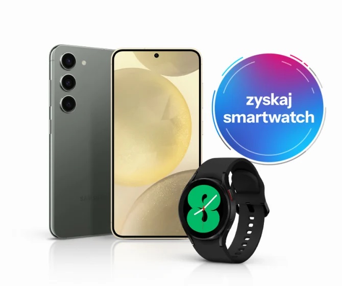 Promocja Samsung Galaxy Watch 4 w prezencie przy zakupie smartfona S24 lub S23