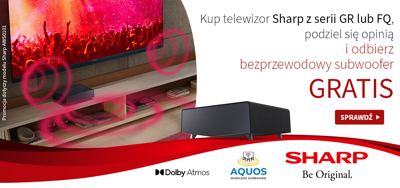Sharp subwoofer promocja 2024