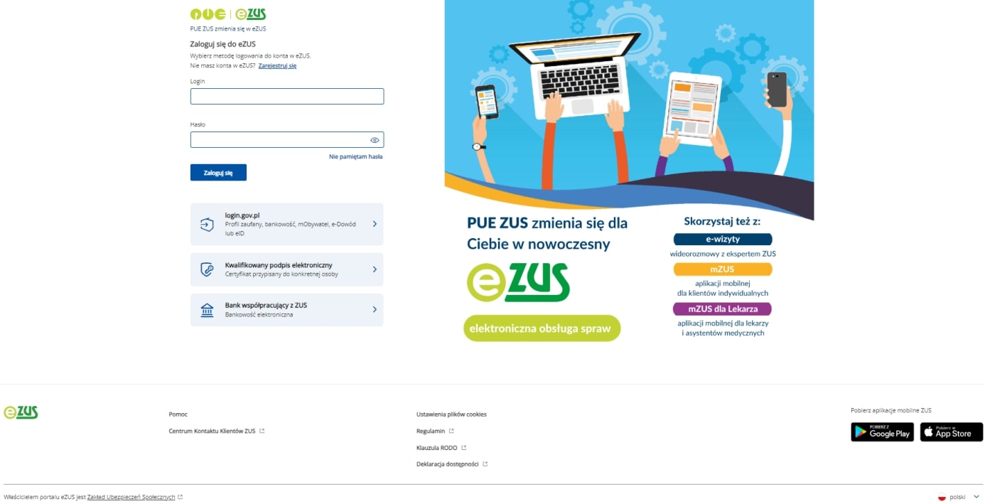 ezus-panel-logowania