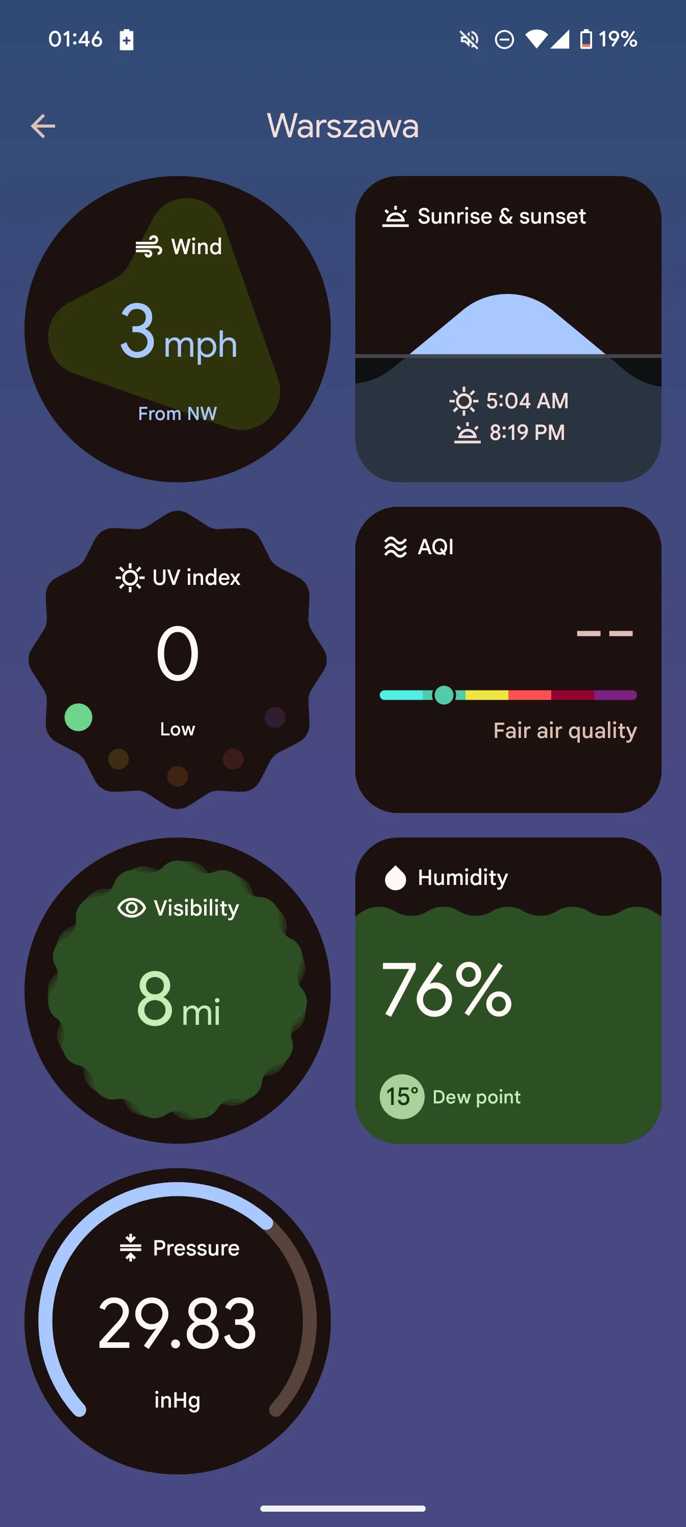 Nowa aplikacja Pogoda na Google Pixel 9
