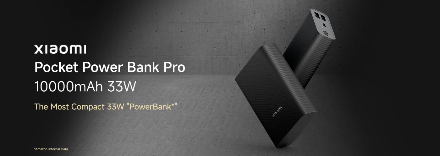 powerbank xiaomi pocket power bank pro 10000 mAh 33w