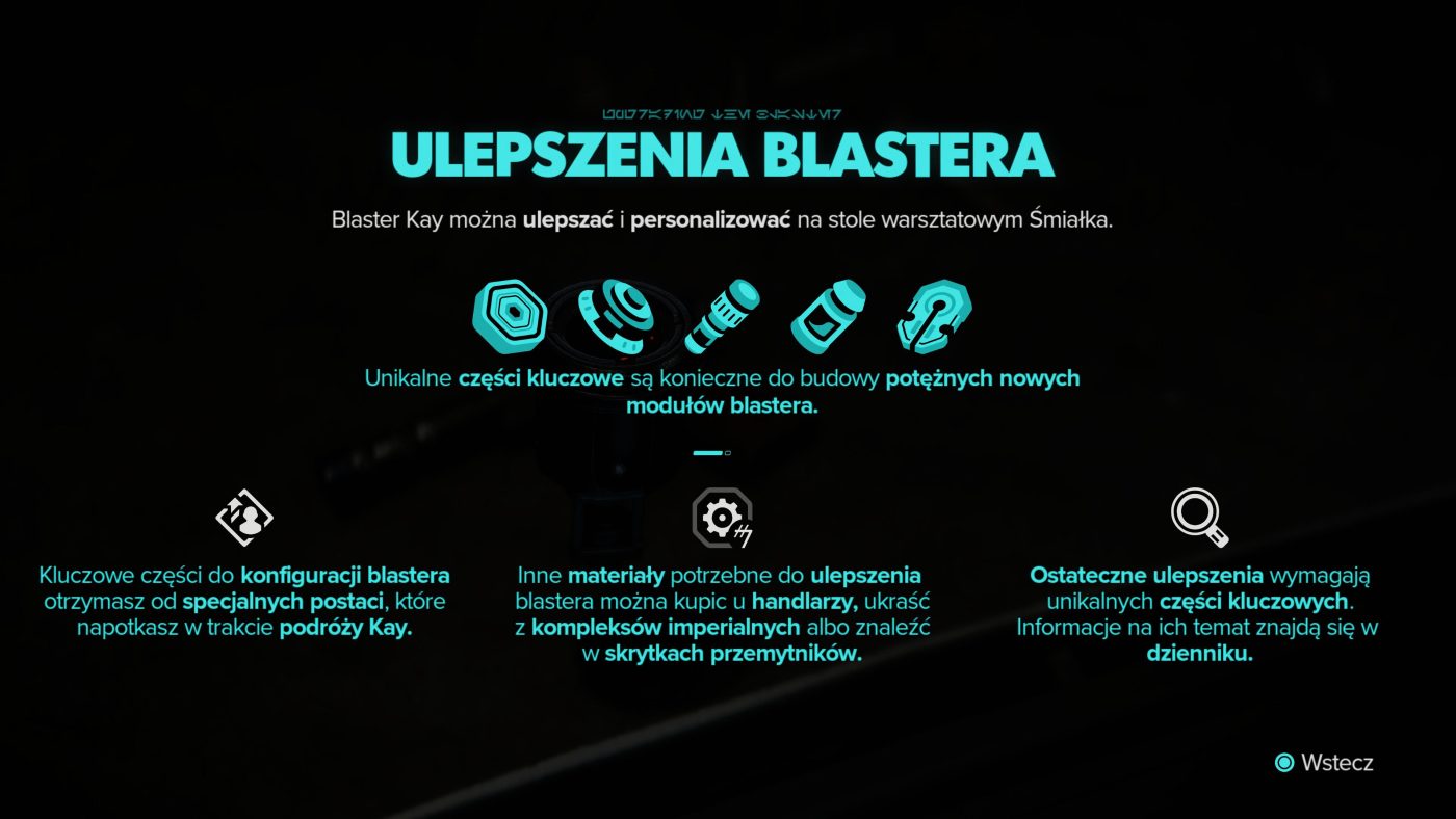 ulepszenia blastera star wars