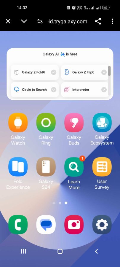 aplikacja try galaxy samsung galaxy z fold fot. tabletowo.pl