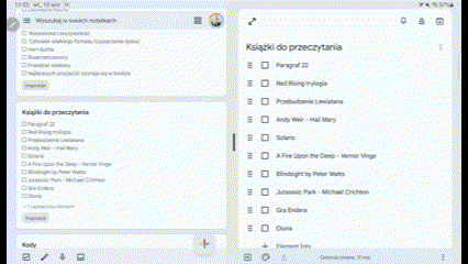 Google Keep - Samsung Galaxy Tab S7