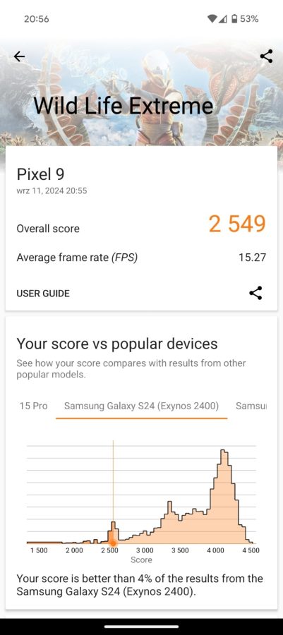 Google Pixel 9 3DMark