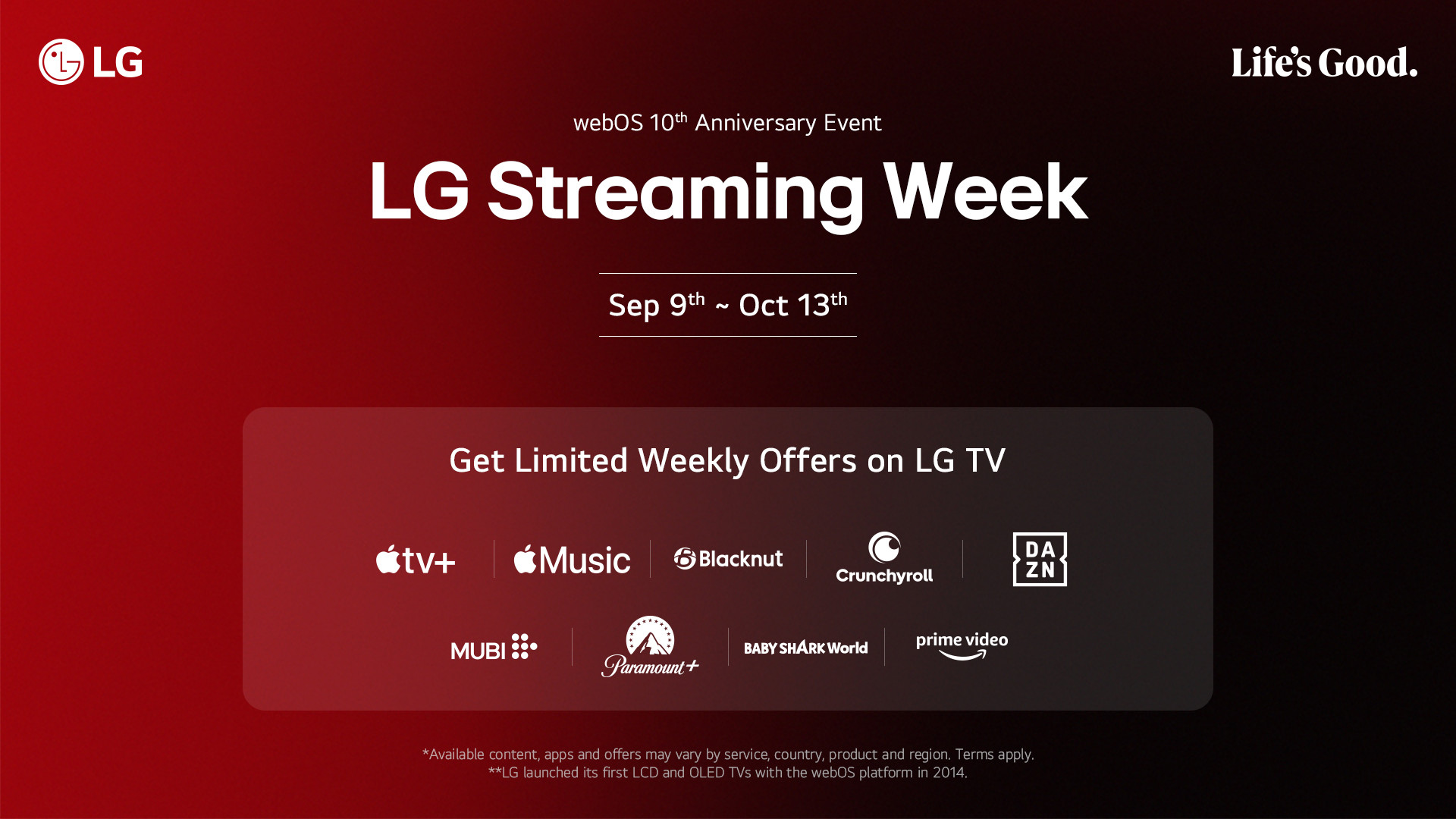 Akcja LG Streaming Week