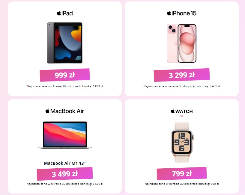 promocja na otwarcie salonu idream w płocku fot. tabletowo.pl
