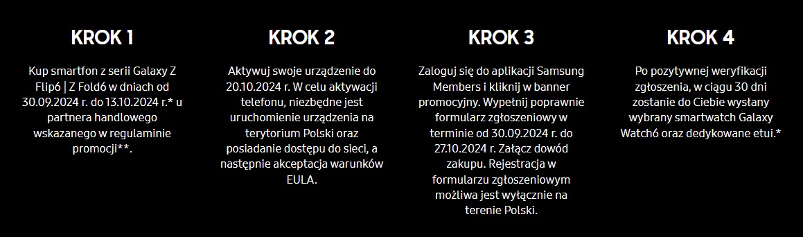 promocja samsung galaxy z flip 6 galaxy z fold 6 galaxy watch 6 etui za darmo jak odebrać instrukcja krok po kroku