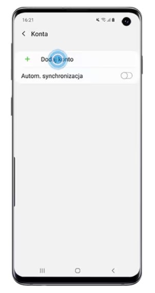 Proces zakładania konta Samsung Account
