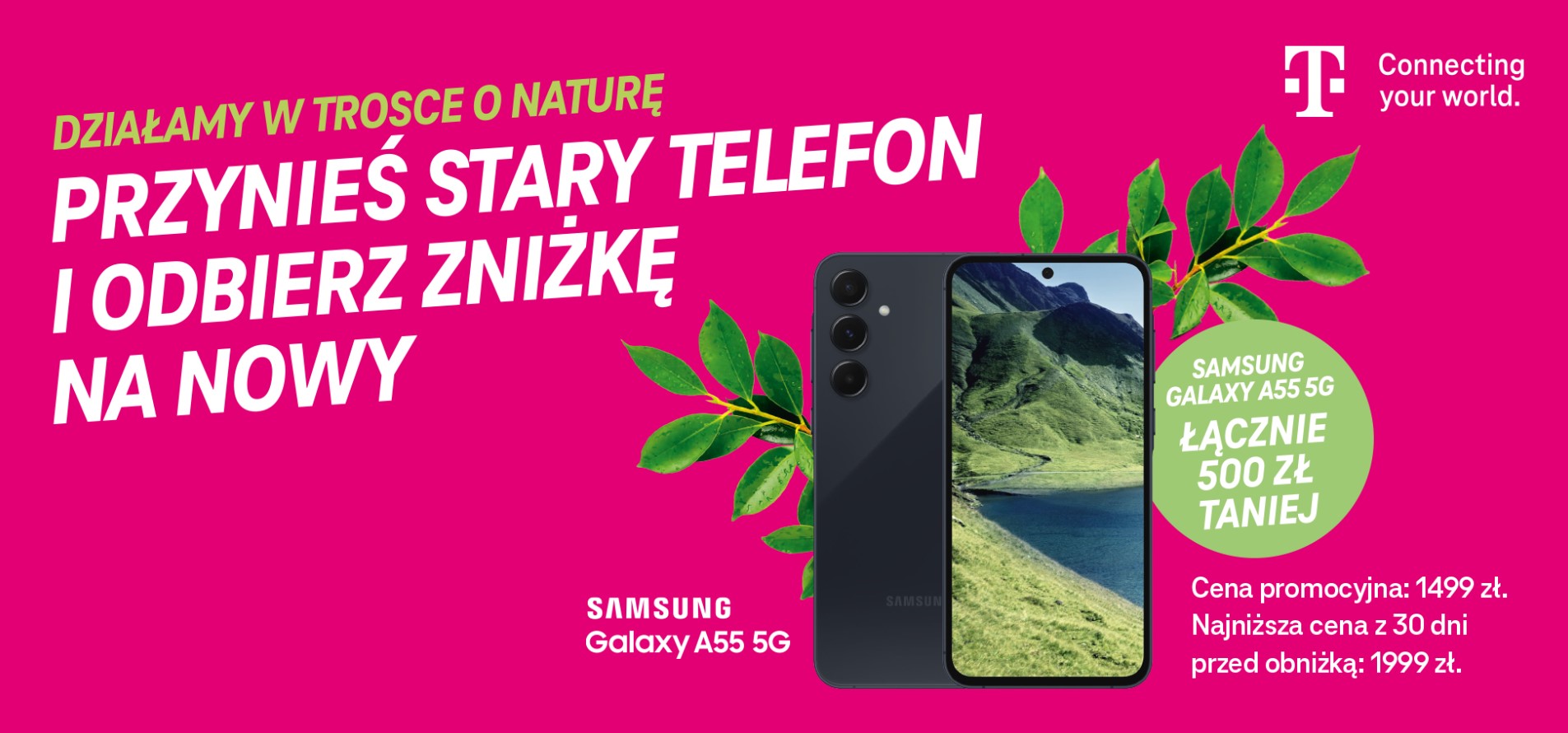 Samsung Galaxy A55 5G taniej w T-Mobile