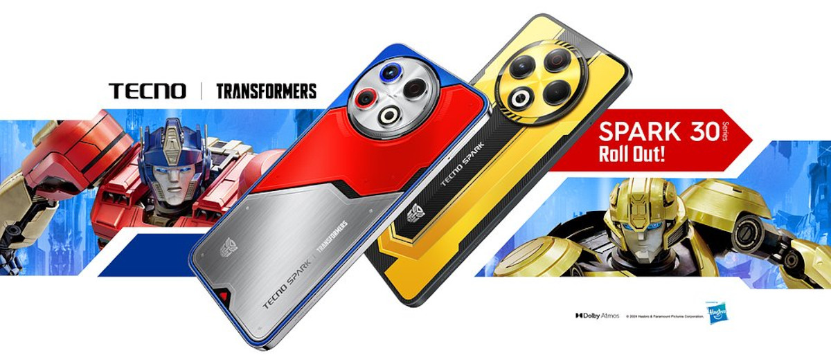 Smartfon Tecno Spark 30 edycja Transformers