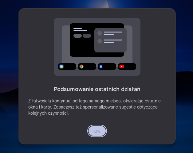 Podsumowanie ostatnich działań - ChromeOS