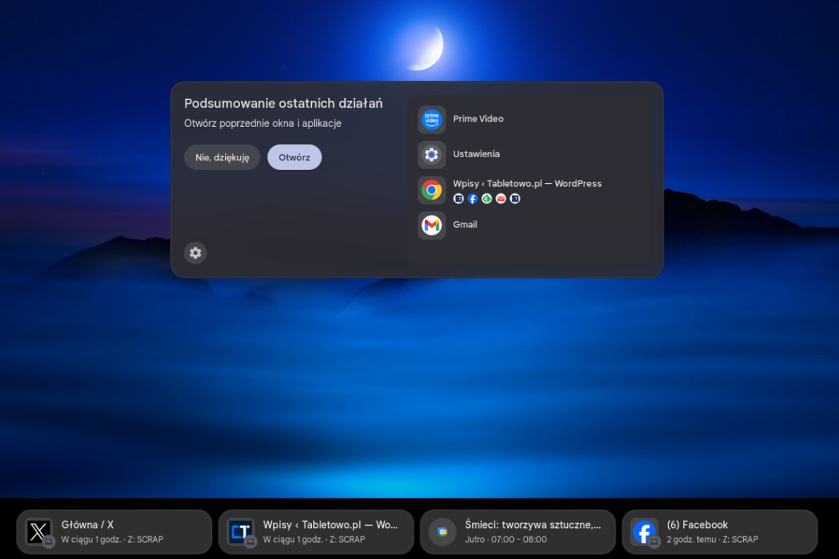 Podsumowanie ostatnich działań - ChromeOS