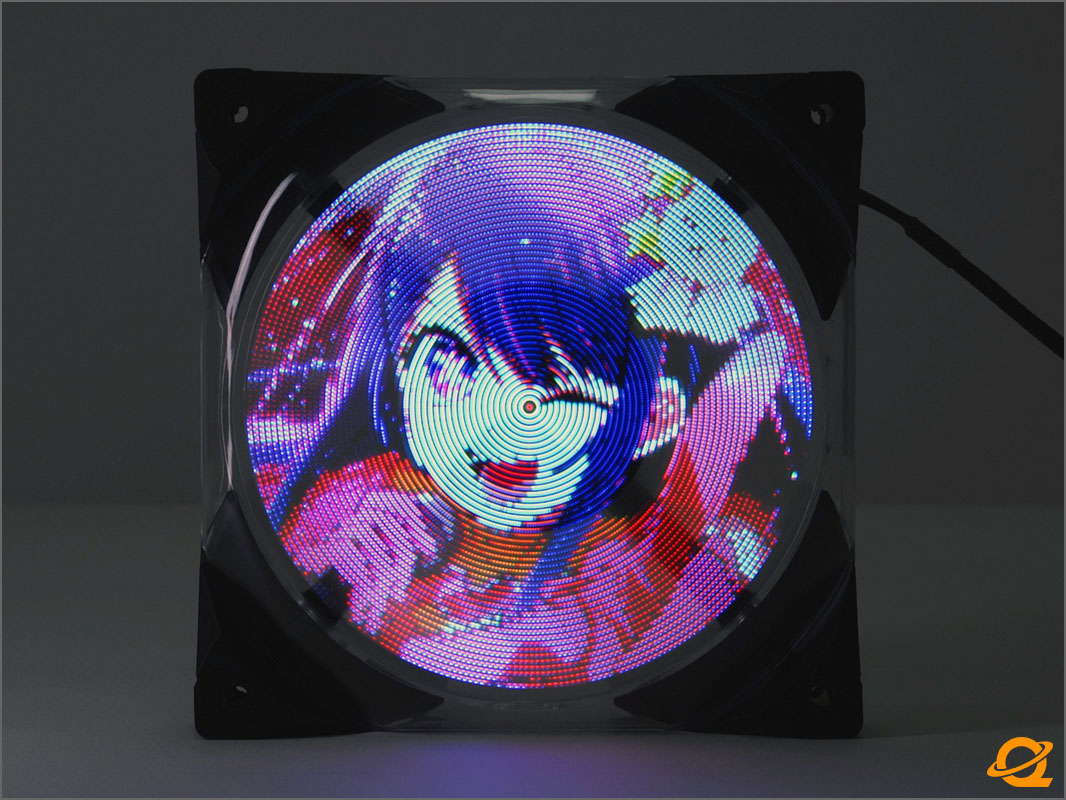 wentylator z wyświetlaczem dynatron coolify holo fan