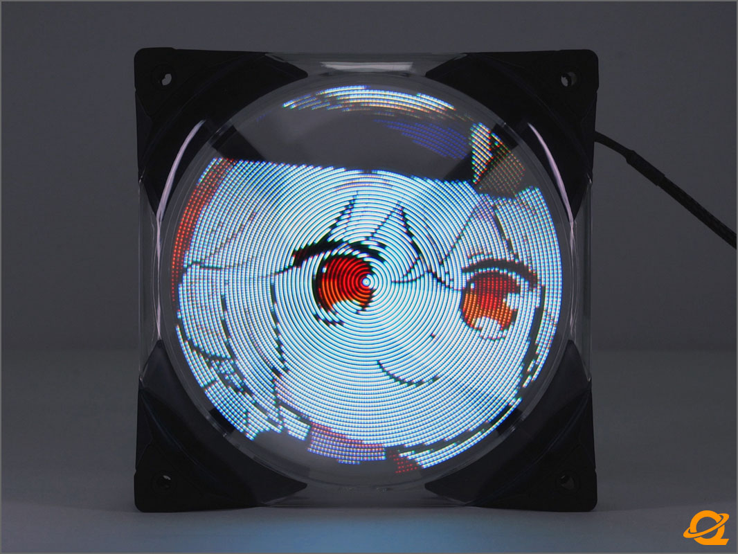wentylator z wyświetlaczem dynatron coolify holo fan