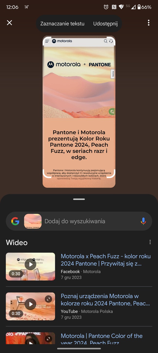 motorola circle to search