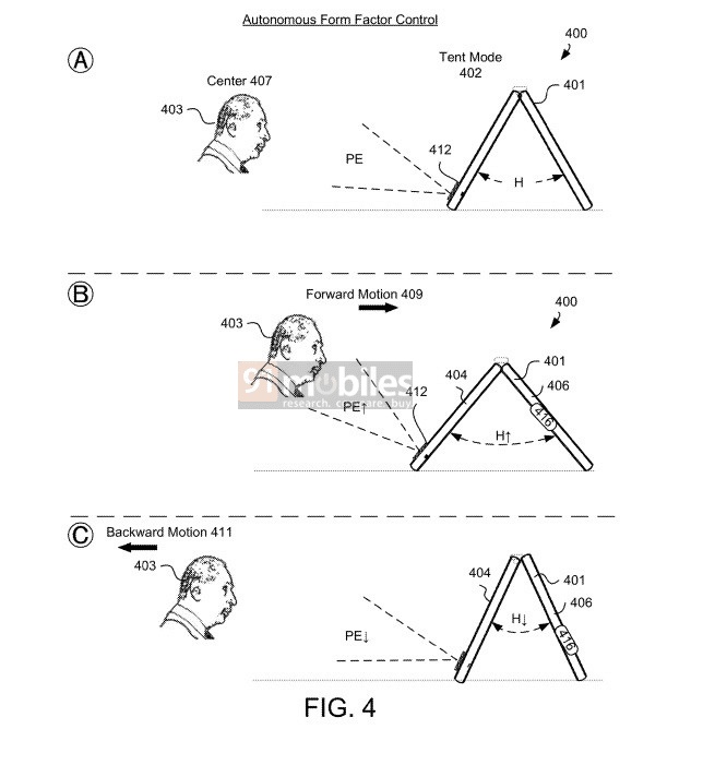 motorola patent składany smartfon z autonomicznymi zawiasami