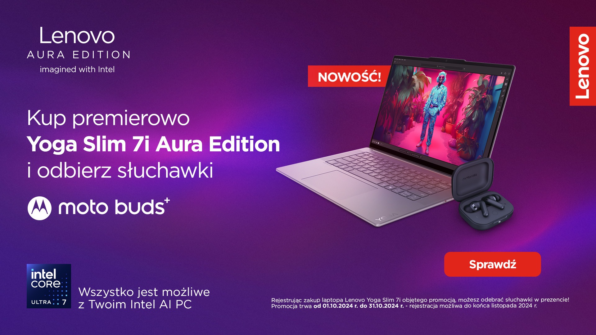 Laptop Lenovo Yoga Slim 7i 9. generacji Aura Edition