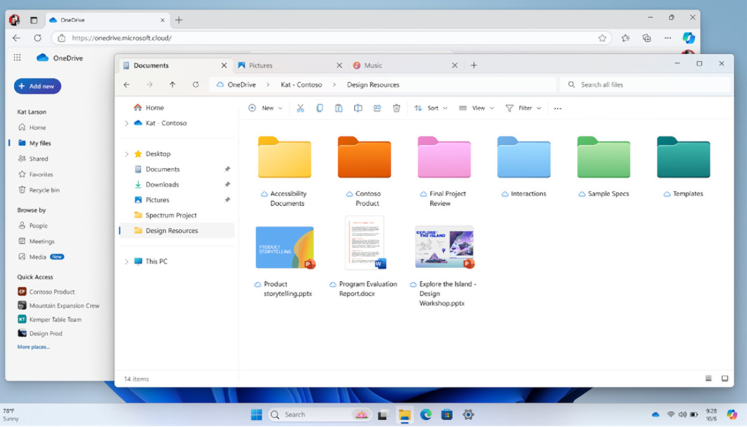 Microsoft OneDrive eksplorator plików Windows