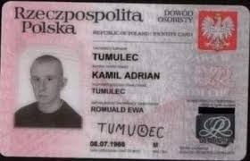 Kamil Tumulec - dowód osobisty