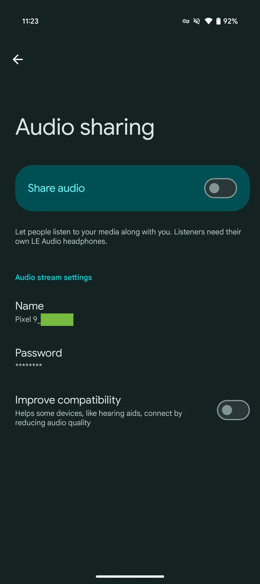Android 16 Audio Sharing