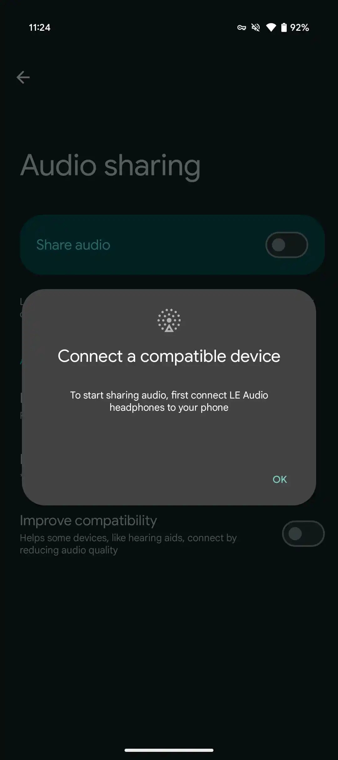 Android 16 Audio Sharing