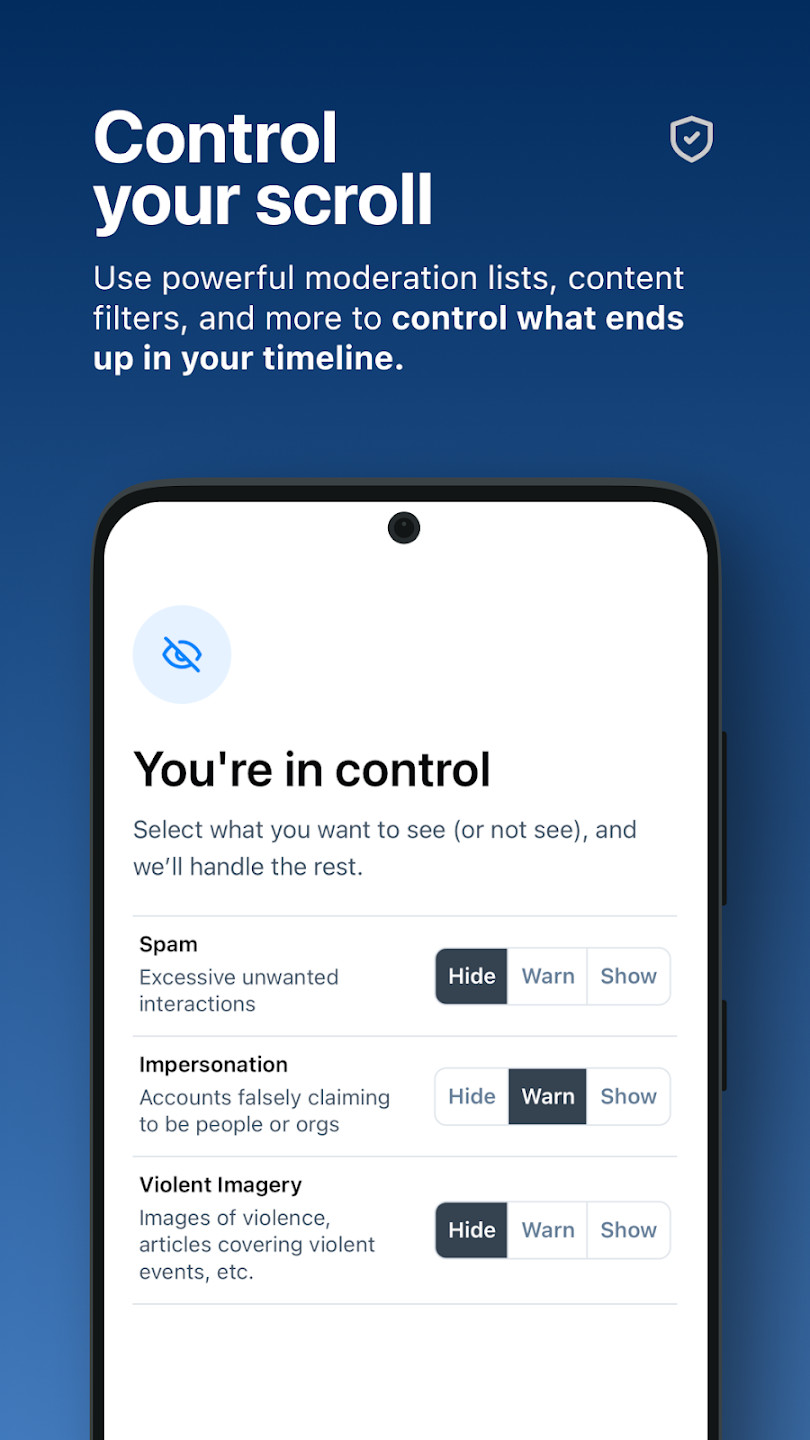 Bluesky aplikacja screen