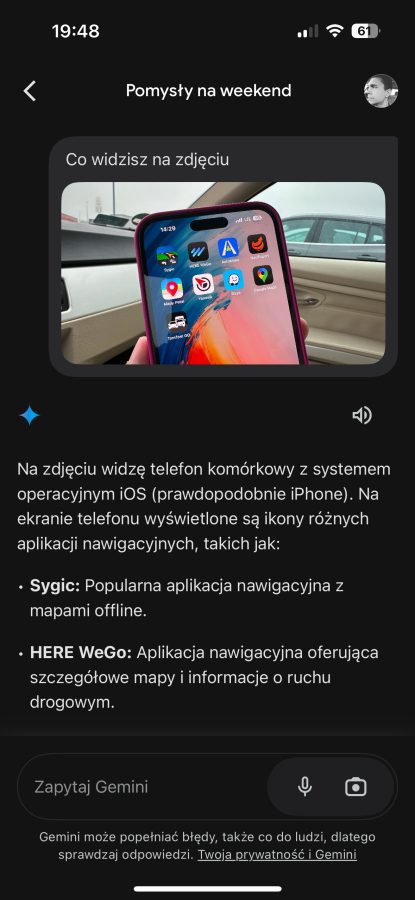 Google Gemini na iOS