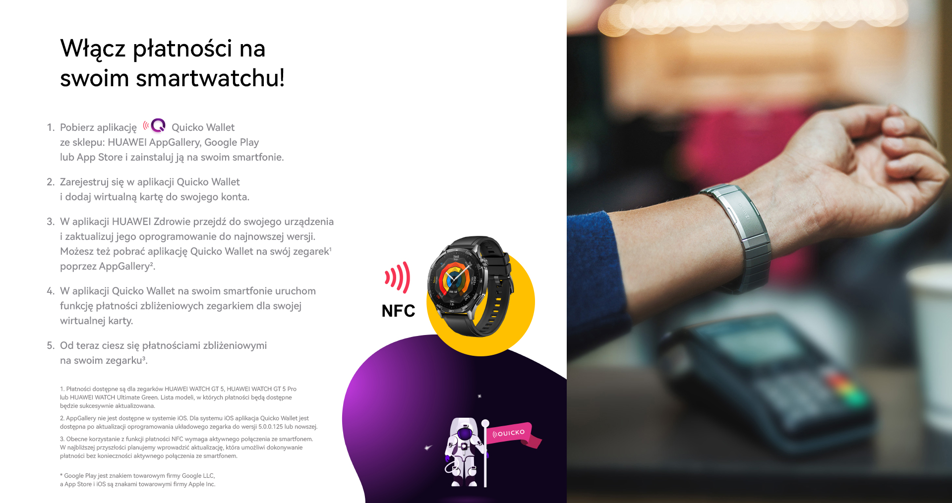 Huawei płatności zbliżeniowe