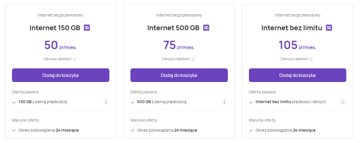 Internet 5G w Play oferta