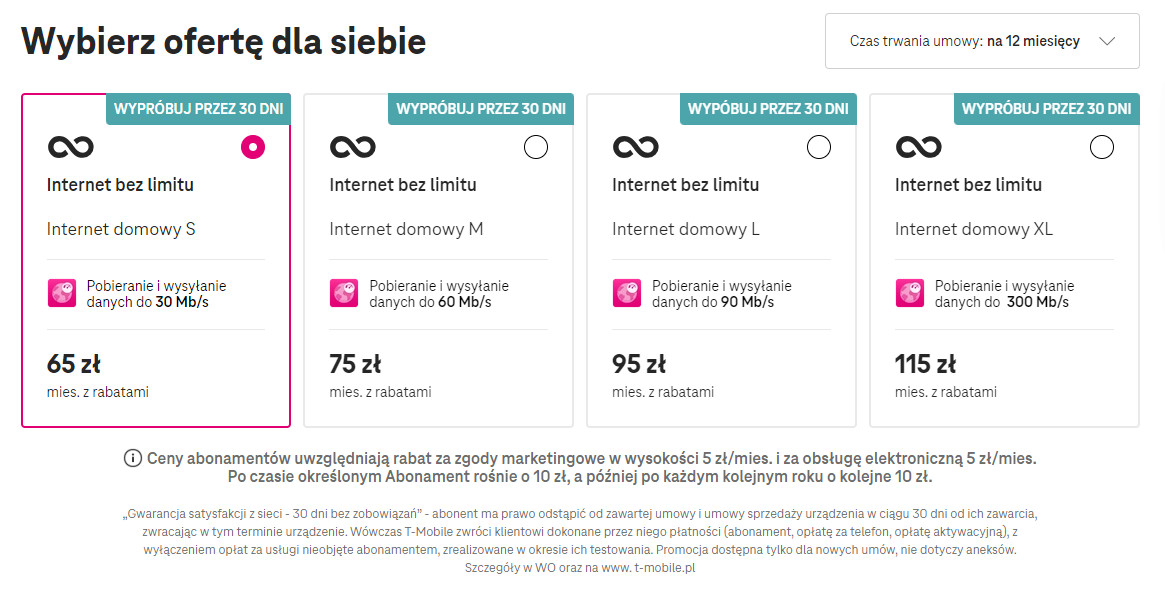 Internet 5G w T-Mobile oferta